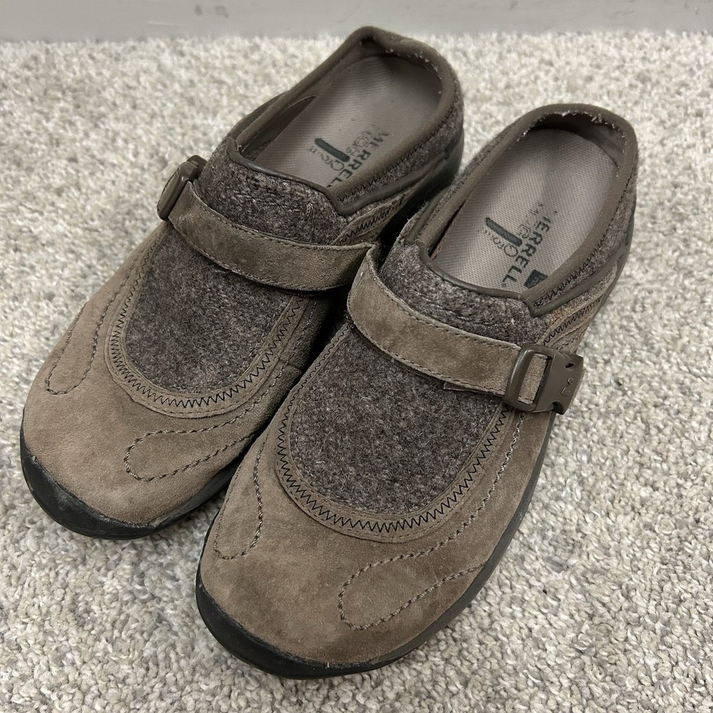 Merrell Encore Sidestep Shoes Women's 7.5 Brown‎ Clog Buckle Outdoor Gorpcore